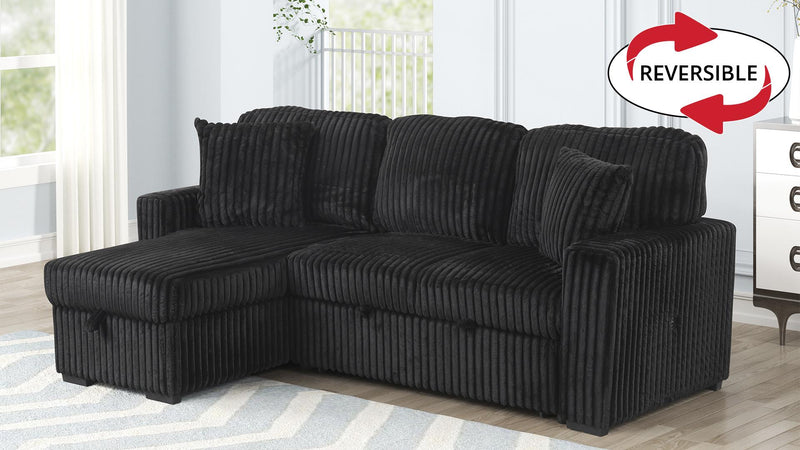 Plush Sectional Sofa Black - Plush Sectional Sofa Black