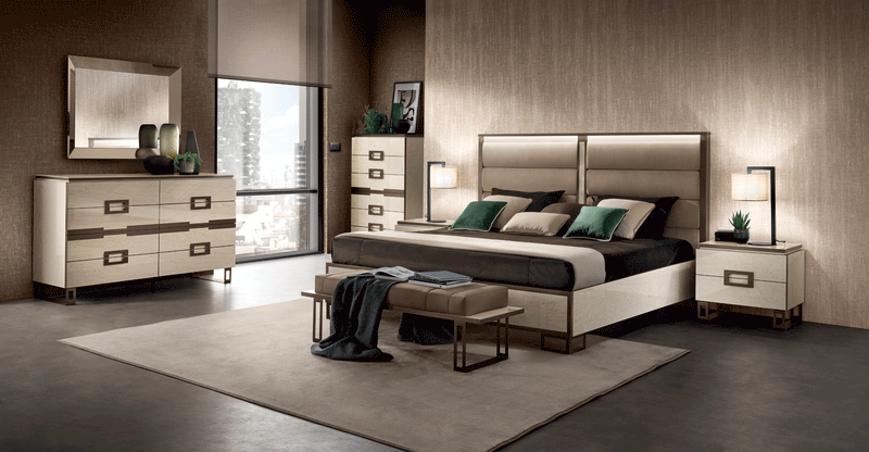 Poesia Bedroom W/ Light Set - DMV Furniture