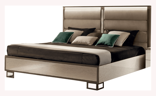 Poesia Queen Size Bed Upholstered - i42565
