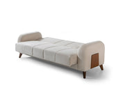 Polo Convertible Loveseat in Cream - 200-ST-POL-FLORIA 04-2