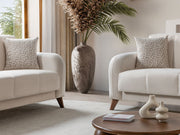 Polo Convertible Loveseat in Cream - 200-ST-POL-FLORIA 04-2