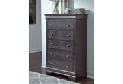 Pompei Metallic Grey Chest - POMPEI-METALLIC GREY-CH-N
