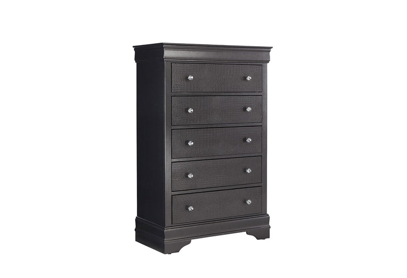 Pompei Metallic Grey Chest - POMPEI-METALLIC GREY-CH-N