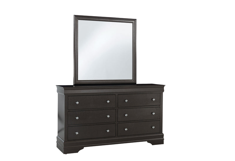 Pompei Metallic Grey Mirror - POMPEI-METALLIC GREY-MR - DMV Furniture