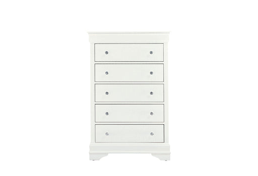 Pompei Metallic White Chest - POMPEI-METALLIC WHITE-CH-N