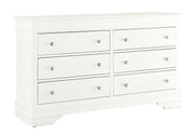 Pompei Metallic White Dresser - POMPEI-METALLIC WHITE-DR-N