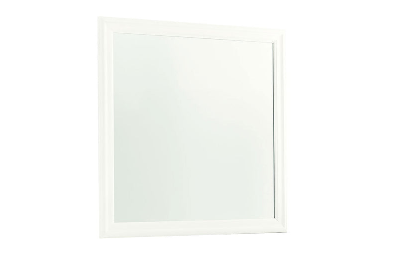 Pompei Metallic White Mirror - POMPEI-METALLIC WHITE-MR - DMV Furniture