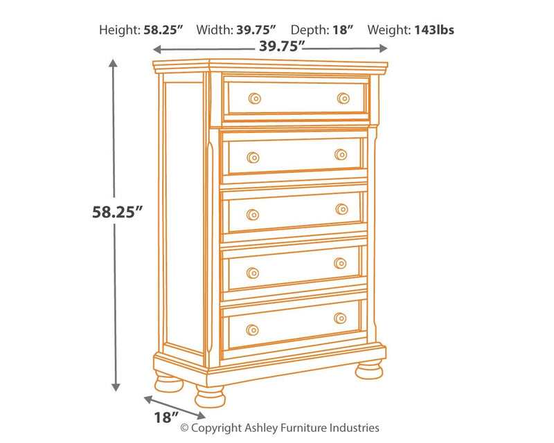 Porter Chest of Drawers - DMV FurnitureChest