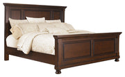 Porter King Panel Bed with Dresser in Rustic Brown - PKG006221