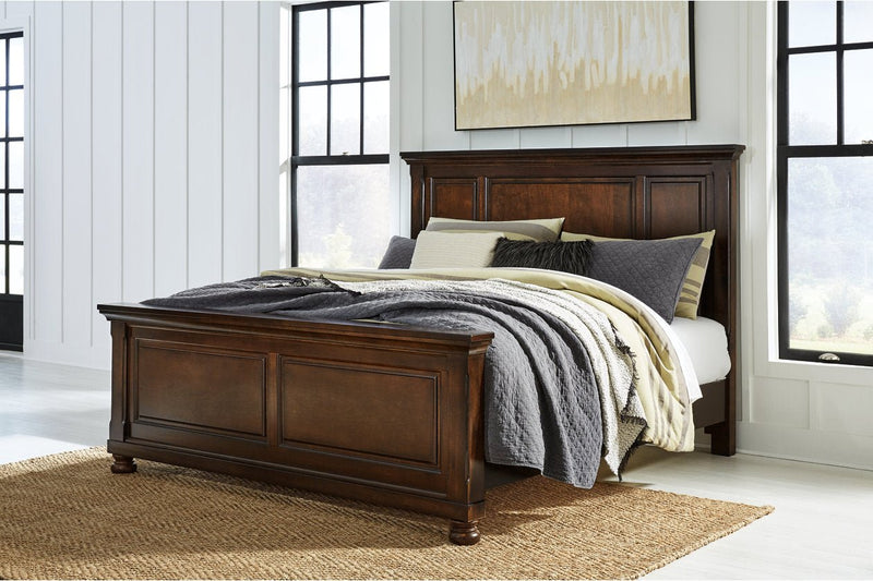 Porter Rustic Brown King Panel Bed - DMV FurnitureKing Bed