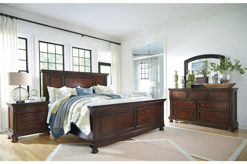 Porter Rustic Brown King Panel Bed - DMV FurnitureKing Bed