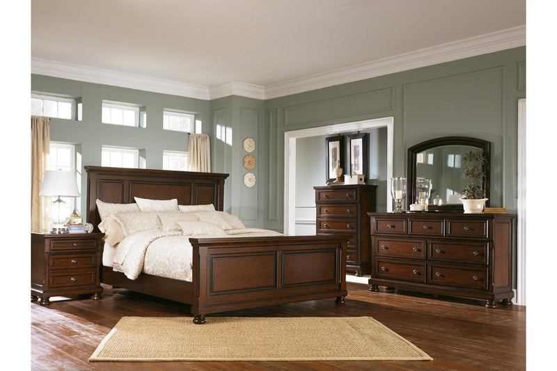 Porter Rustic Brown Queen Panel Bed - DMV FurnitureQueen Bed