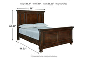 Porter Rustic Brown Queen Panel Bed - DMV FurnitureQueen Bed