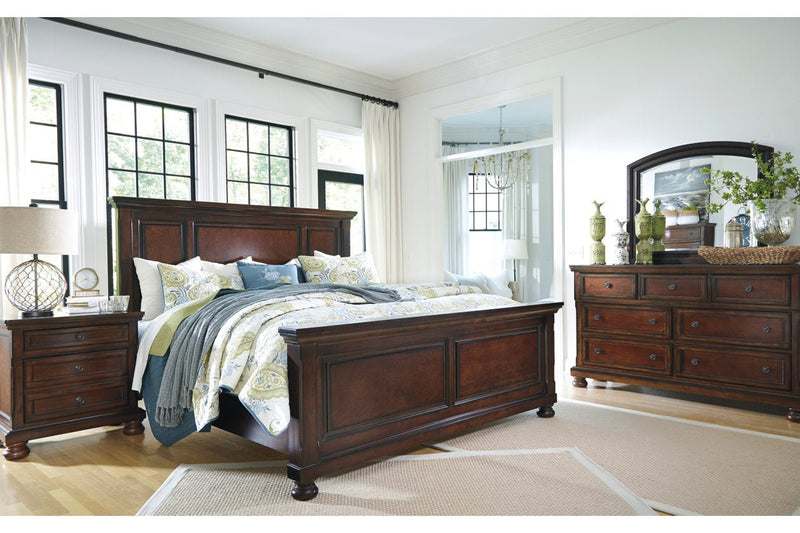 Porter Rustic Brown Queen Panel Bed - DMV FurnitureQueen Bed