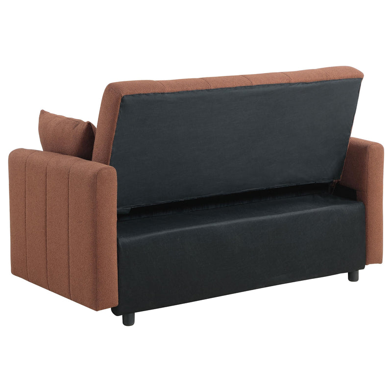 Portland Boucle Upholstered Sleeper Sofa Bed Copper - 350145