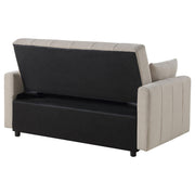 Portland Boucle Upholstered Sleeper Sofa Bed Latte - 350142
