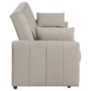 Portland Boucle Upholstered Sleeper Sofa Bed Latte - 350142
