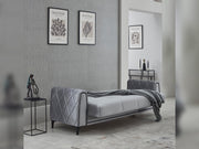 Porto Convertible Loveseat in Black - 200-SIM-POR-VELVET412-2
