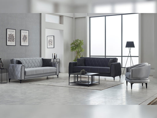 Porto Convertible Sofa in Black - 200-SIM-POR-VELVET412-3