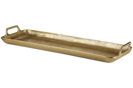 Posy Gold Finish Tray - DMV FurnitureTray