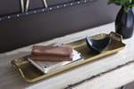 Posy Gold Finish Tray - DMV FurnitureTray
