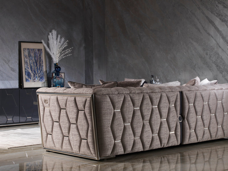 Prag 101" Wide Tuxedo Arm Sofa - Sofas
