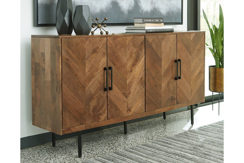Prattville Brown Accent Cabinet - DMV FurnitureCabinet