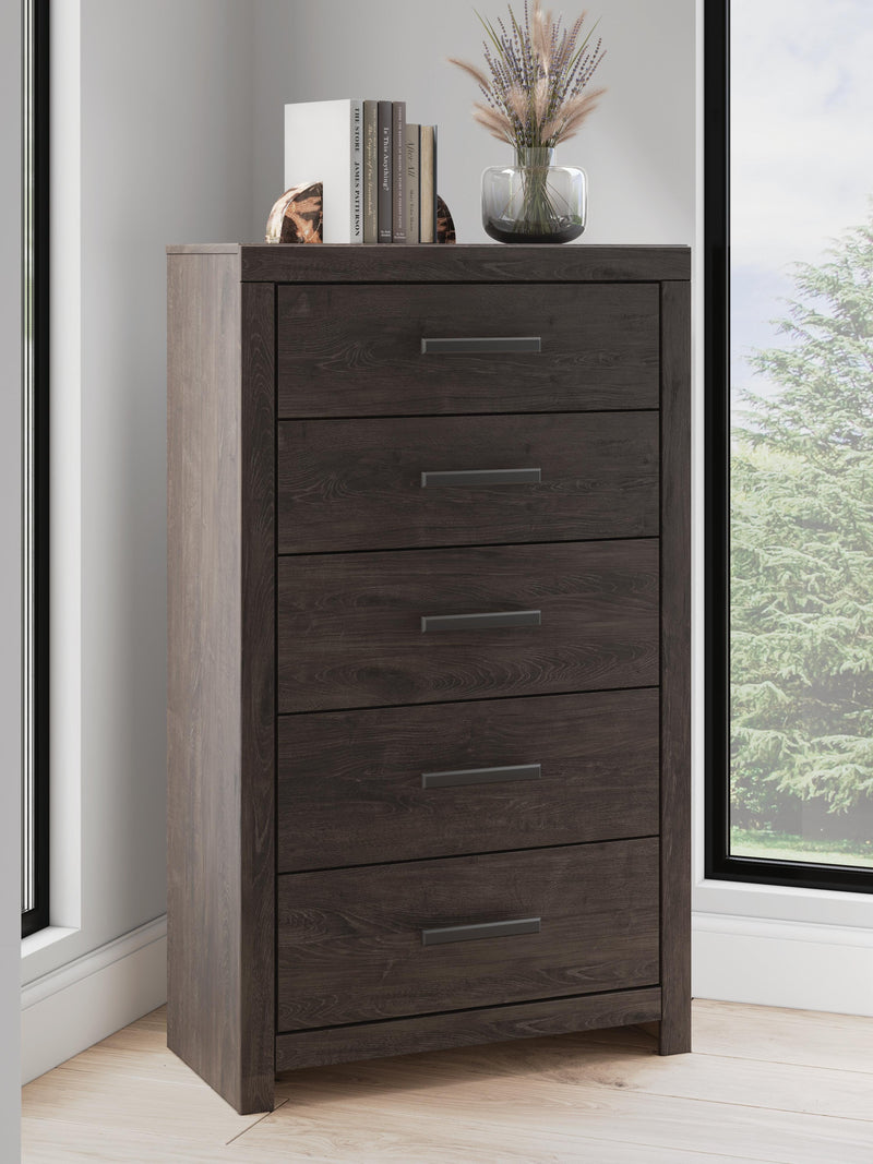 Prendonea Charcoal Chest of Drawers - B3789-46