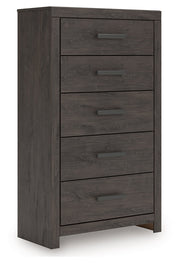 Prendonea Charcoal Chest of Drawers from Ashley - DMV Furniture