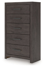 Prendonea Charcoal Chest of Drawers from Ashley - DMV Furniture