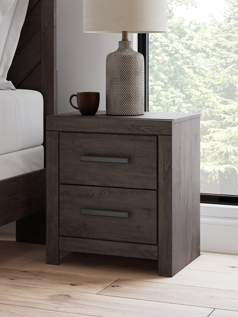 Prendonea Charcoal Nightstand from Ashley - DMV Furniture