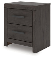Prendonea Charcoal Nightstand from Ashley - DMV Furniture