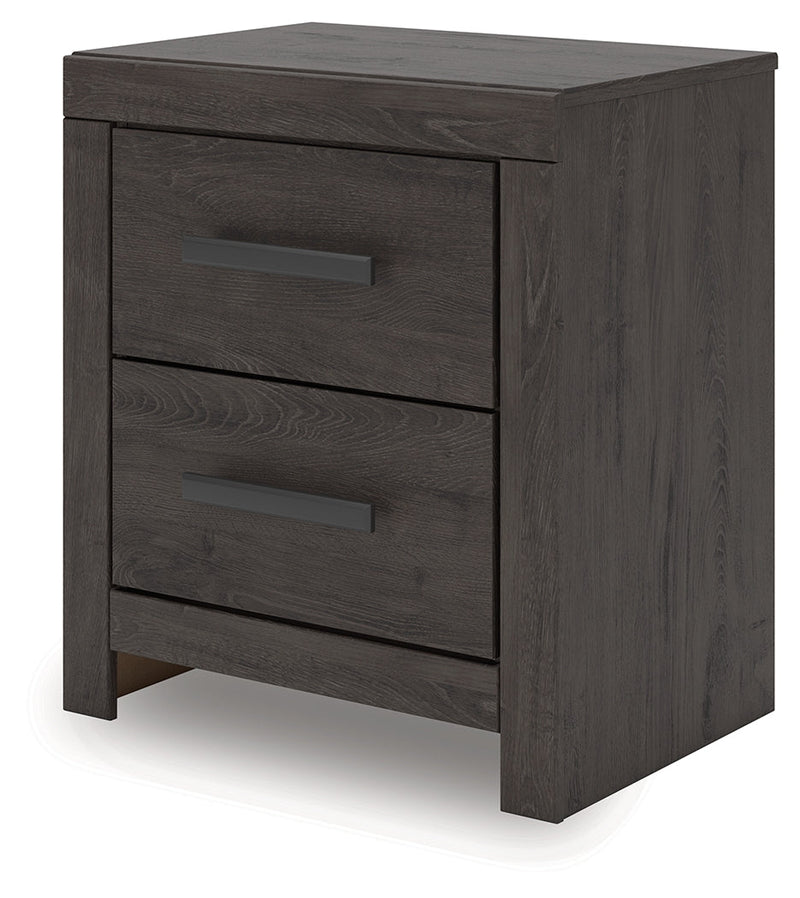 Prendonea Charcoal Nightstand from Ashley - DMV Furniture