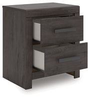 Prendonea Charcoal Nightstand from Ashley - DMV Furniture