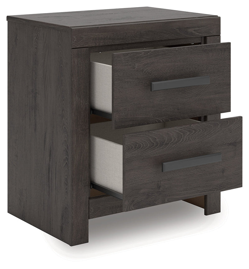Prendonea Charcoal Nightstand from Ashley - DMV Furniture