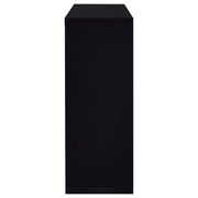 Prescott Rectangular Home Wine Table Black High Gloss - 100165