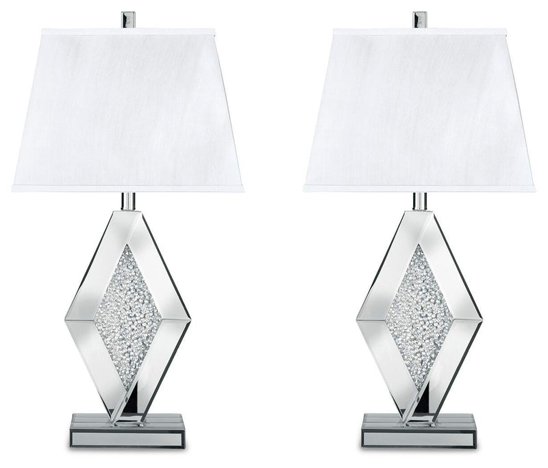 Prunella Silver Finish Table Lamp (Set of 2) - L429034X2