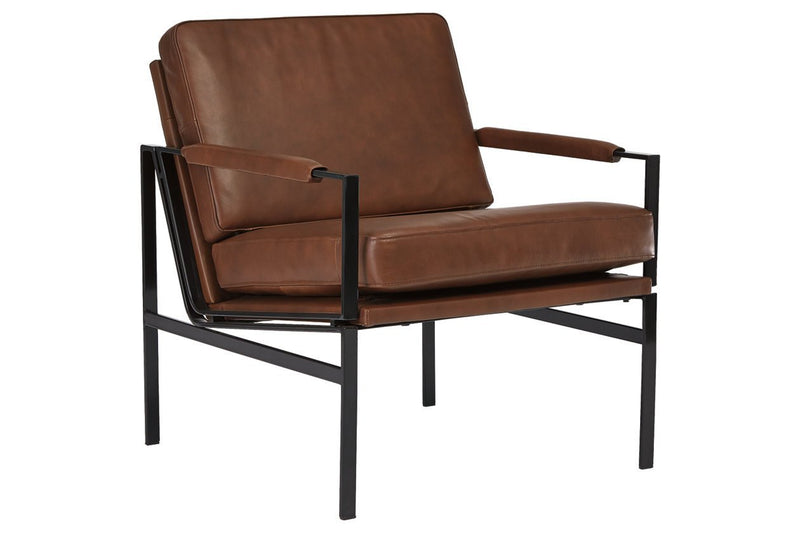 Puckman Brown/Silver Finish Accent Chair - DMV FurnitureAccent Chair