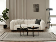 Puffy 3-pieces (Sofa & Loveseat & Chair) Livingroom Set in Cream - Brown - 200-SIM-PUF-ERATO08-ERATO07-321