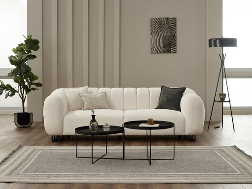 Puffy Stationary Sofa in White - 200-SIM-PUF-ERATO01-3