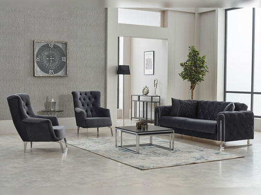 Puma Chair in Anthracite - 200-SIM-PUM-VELVET412-B