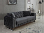 Puma Convertible Loveseat in Beige - 200-SIM-PUM-VELVET260-2