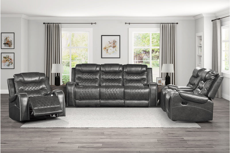 Putnam Gray Reclining Living Room Set - DMV FurnitureLiving Room Set