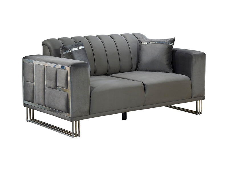 Puzzle Striped Living Room Set - Living Room Sets