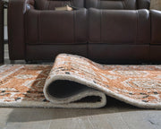 Qaabiz Sienna/Ivory/Black 5' x 7' Area Rug - R407522