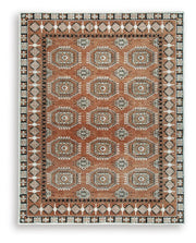 Qaabiz Sienna/Ivory/Black 7'8" x 10' Area Rug - R407521