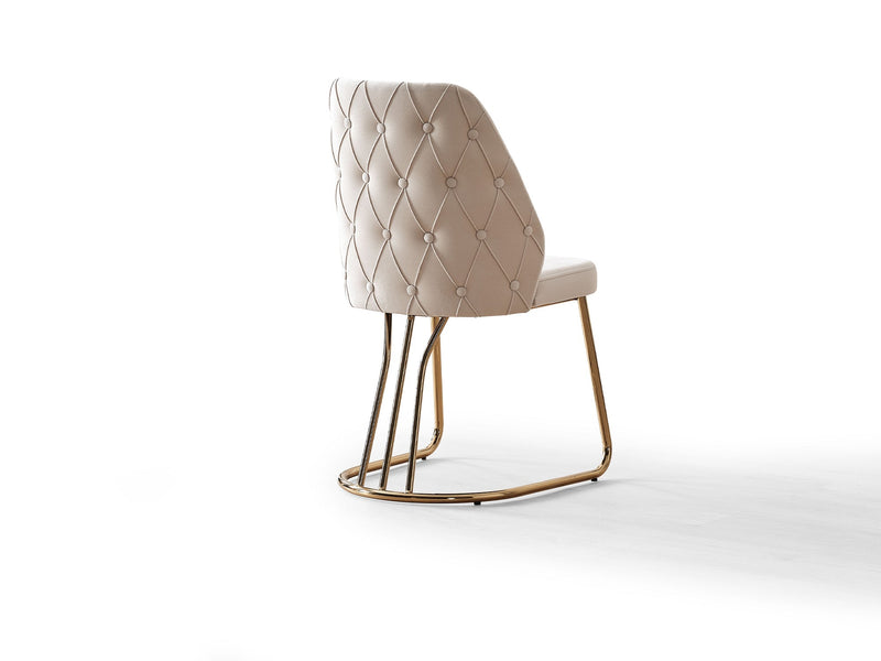 Quatro Dining Chair (6 PCS) in Cream - 200-ALT-QUA-DC-6