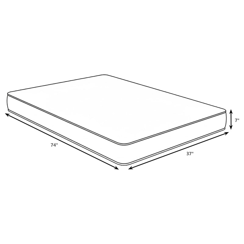 Quimby 7-inch Twin Innerspring Quilted Foam Mattress - 350155T