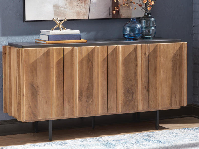 Quintavious Brown/Charcoal Accent Cabinet - A4000685