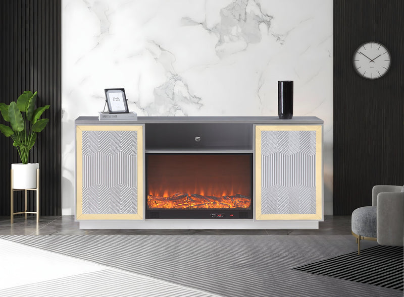 Quito Silver Tv Stand - QUITO-SLVR-TVS